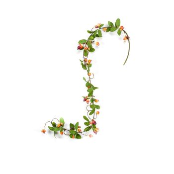 Girlanda Sa Bobicama Žuto - Crvena - 125 cm
