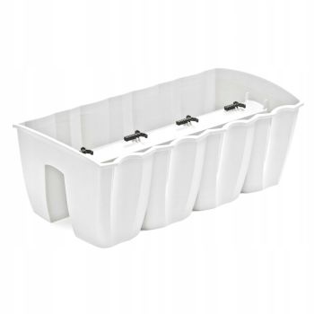 Saksija Crown 57x27x20 - Bela