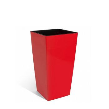 Saksija Urbi Square 17x17x32 - Crvena