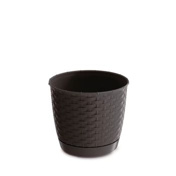 Saksija Ratolla Round 16x14 Cm - Braon