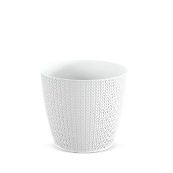 Saksija Wheaty 13 Cm - Bela