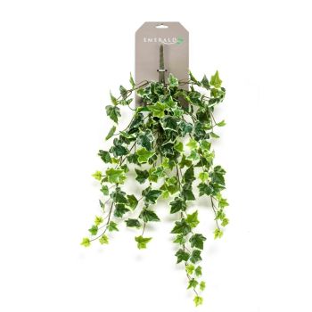 Veštački Bršljan Viseći Zeleno - Beli - 70 cm