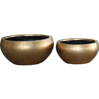 Saksija Polystone 50x24 Cm Zlatna 