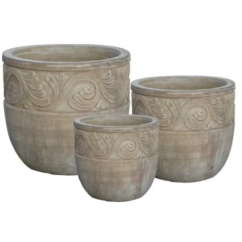 Saksija Terra 66x33cm Kapućino