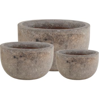 Saksija Sandblast Antik 32x20cm Pesak Bela