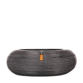 Saksija Ovalna 35x10, Crna