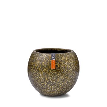 Saksija Okrugla Terrazzo 18x15 Zlatna