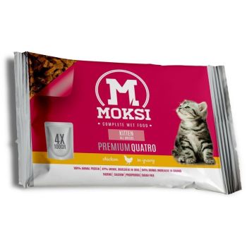 Moksi Preliv Za Macke Kitten Piletina U Sosu 4x100g