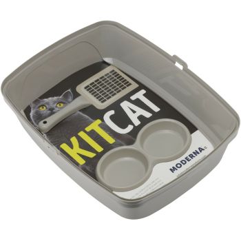 Starterkit Za Mačke (Činija, Lopatic) - Warm Grey