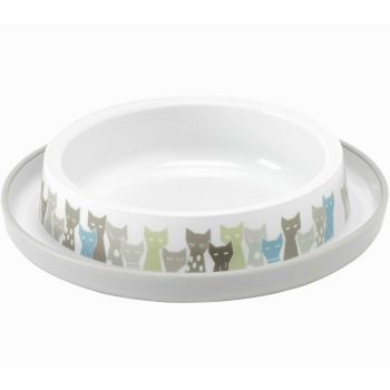 Plastična Činija Trendy Dinner Cat - Maasai - - Grey White