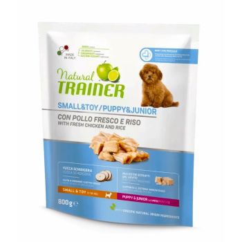 Trainer Natural Dog Small & Toy Puppy & Junior Piletina 800g