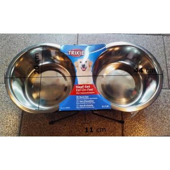 2 Rostfraj Činije Sa Držačima 1.8l