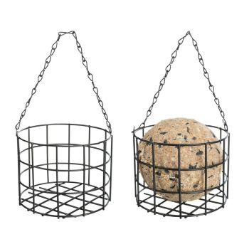 Žičana Hranilica Za Divlje Ptice 11x8cm Crna 
