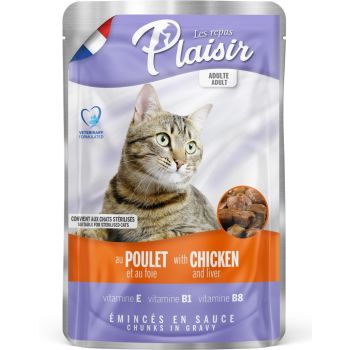 Plaisir Preliv Za Mačke - Piletina I Jetra - 100G