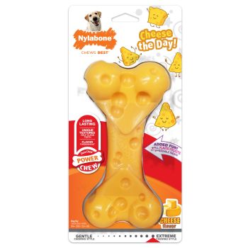 Nylabone - Igracka Za Velike Pse Reljefna Kost Za Zvakanje L, Ukus Sira