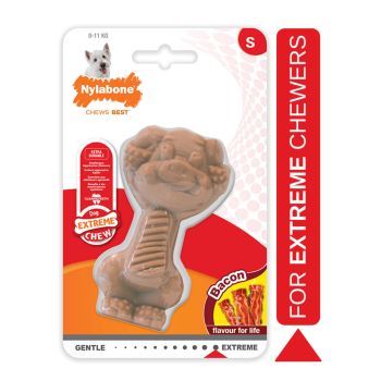 Nylabone - Igracka Za Pse Za Zvakanje U Obliku Praseta S, Ukus Slanine