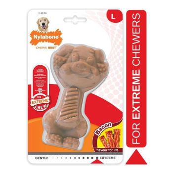 Nylabone - Igracka Za Pse Za Zvakanje U Obliku Praseta L, Ukus Slanine