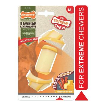 Nylabone - D.Igracka Za Pse Kost Zvakalica L, Ukus Slanine I Sira