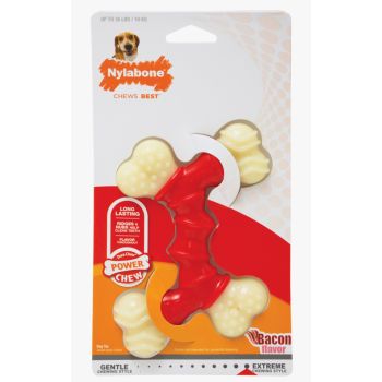 Nylabone - Ec Igracka Za Zvakanje Dupla Kost, Ukus Slanina XL