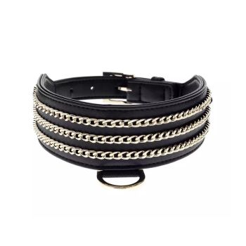 Premium - Ogrlica Catena Greyhound M Crna 5.5X40-50 cm