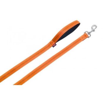 Povodac Soft Grip 25 mm, 120 cm - Oranž 