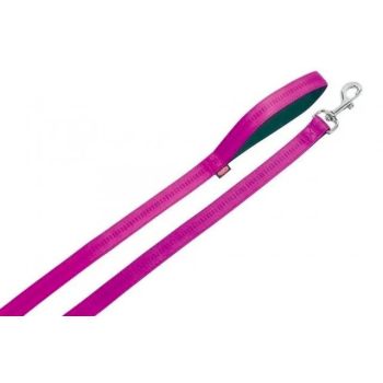 Povodac Soft Grip 25 mm, 120 cm - Lila - crni