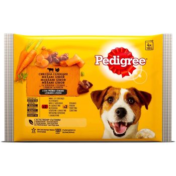 Pedigree Kesice Adt, Govedina, Jagnjetina I Ćuretina 4X100 g Multipack
