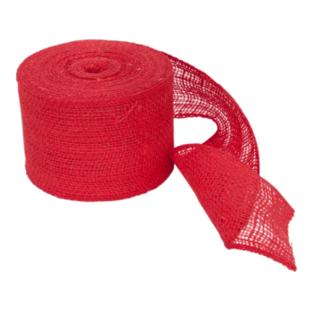 Jutana traka 10x2500cm crvena