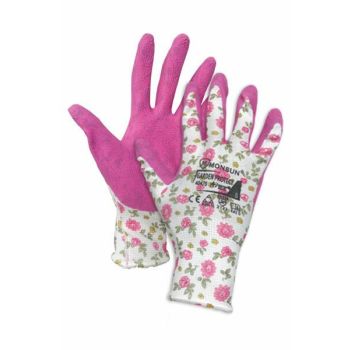 Rukavice Monsun Garden Protect - ljubičasti cvetići 9 - L
